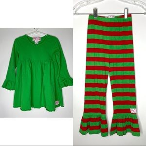 ruffle girl christmas outfits